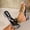 🔥 Silver, variant on Msgweeeg Women's Shoes Sandals Women's Fashionable Casual Versatile Plus Size Spring and Summer Solid Color Toe Flop Low-Heeled One-Foot Sandals for Work & Office
