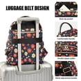 thumbnail image 3 of FORMRS Mini Backpack Purse for Women Quilted Travel Daypack Casual Shoulder Bag, Red Floral, 3 of 7