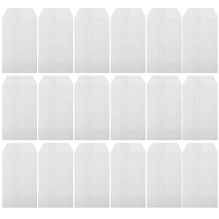 HOMEMAXS 100pcs Paper Food Bag Glassine Bags Flat Bags Cookie Bags Bakery Candy Bags