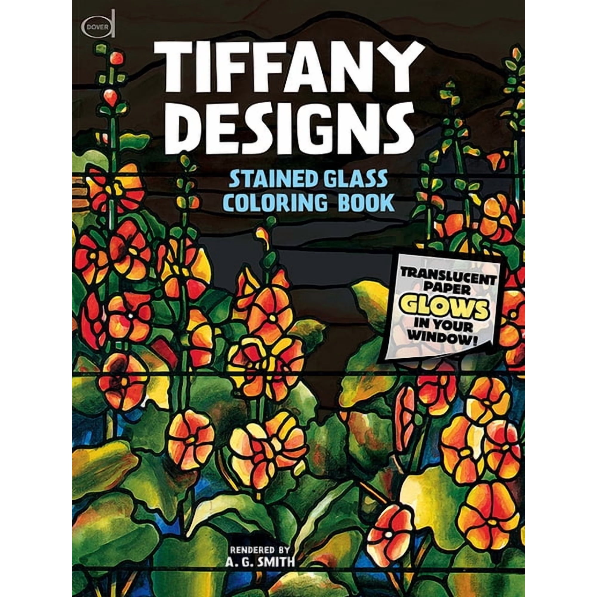 Tiffany Designs Stained Glass Coloring Book (Dover Pictorial Archive Series)