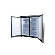 Arctic Chef 5.5 Cu. ft. Side-by-Side 2 Door Refrigerator/Freezer, Stainless Steel
