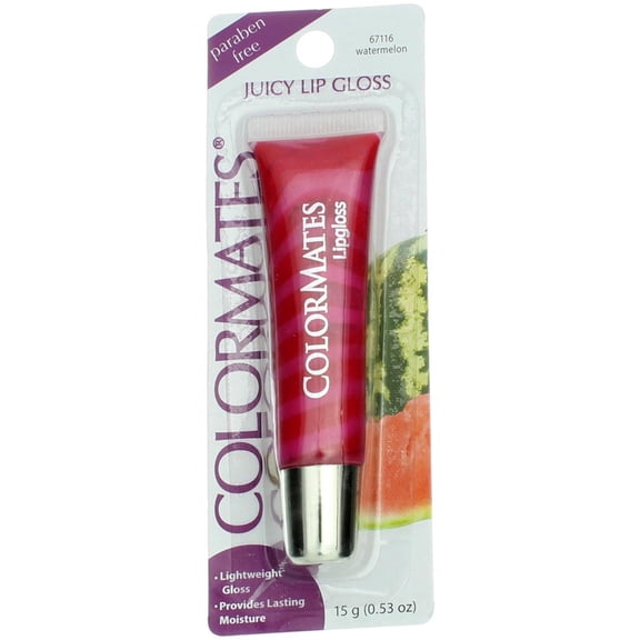 Colormates Juicy Lip Gloss, Watermelon 67116, 0.53 oz