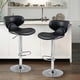thumbnail image 3 of Juego de 2 Banco para Barra Alto Negro con Reposapié y Respaldo Giratorio Altura Ajustable HOMEMAKE FURNITURE Contemporáneo, 3 of 7