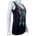thumbnail image 2 of Qarigey Chaleco de algodón con cuello en V para mujer, Jersey informal Floral, camiseta sin mangas para vacaciones en la playa, moda de Type2 NO2, 2 of 6