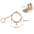 thumbnail image 2 of Uxcell Metal Purse Frames, 2" 5Pack Kiss Lock Clasp Frame for Coin Bag Sewing DIY, Gold, 2 of 6