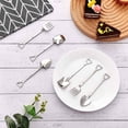 thumbnail image 6 of 18 Pieces Shovel Spoon Fork Shovel Coffee Spoon Shovel Handle Dessert Spoon Ice Cream Spoon Shovel Shape Fruit Fork,6 * forks 6 * pointed spoons 6 * square shovel spoons,silver, 6 of 7