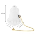 thumbnail image 2 of LOLIPPYY Lamp Light Socket Replacement Bakelite White Adjustable Lamp Angle 1Set, 2 of 8