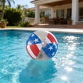 thumbnail image 5 of EGNMCR Independence Day PVC Thickened Inflatable Beach Ball For Water Pool Parties Plastics ball, 5 of 5