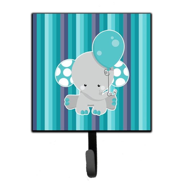 Carolines Treasures BB6842SH4 Grey Elephant With Balloon Leash or Key Holder