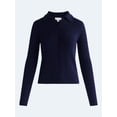 thumbnail image 6 of Free Assembly Women's and Women's Plus Pointelle Trim Cardigan Sweater, Lightweight, Sizes XS-4X, 6 of 6