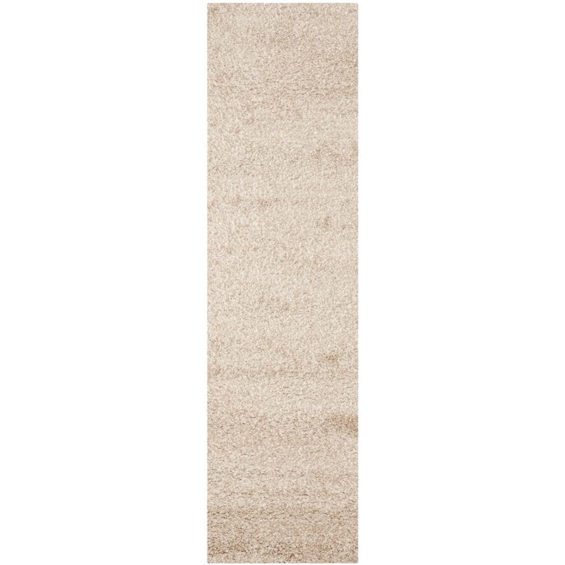 Safavieh SGN725-1313-7 Santa Monica Shag Collection Area Rug, 6'7" x 9'6", Beige')