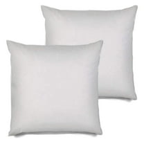 2 Pack Pillow Insert 28x28 Hypoallergenic Square Form Sham Stuffer Standard White Polyester Decorative Euro Throw Pillow Inserts for Sofa Bed - Made in USA (Set of 2) - Machine Washable and Dry