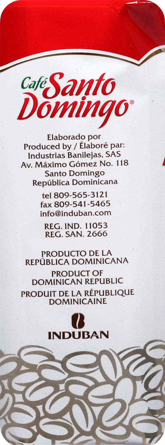 (2 pack) Cafe Santo Domingo Dominican Ground Coffee, 1 lb Bag