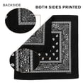 thumbnail image 4 of One Dozen/3pcs Assorted Bandanas 22X22 Inch 100% Cotton Novelty Double Sided Print Paisley Cowboy Bandana Party Favor Scarf Headband Handkerchiefs, 4 of 7