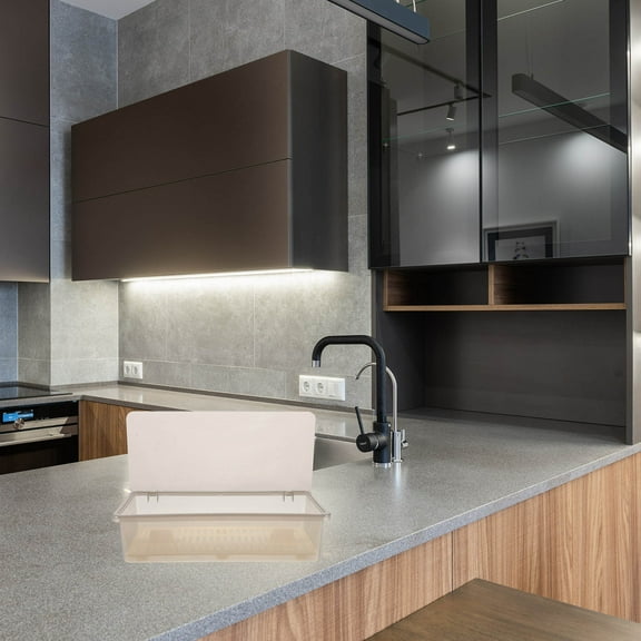 Niceauty Black Kitchen Cutlery Tray Food Grade Plastic Chopsticks Storage Container