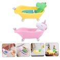 thumbnail image 5 of LOLIPPYY Set of 2 Bathtub-Shaped Soap Holders in Mixed Colors for Bathroom Countertops and Shower Areas, 5 of 8