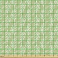 thumbnail image 2 of Ambesonne Muted Colors Fabric by the Yard Upholstery, Monotone Forest Twigs, 1 Yard, Pistachio Green White, 2 of 5