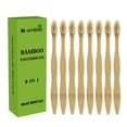 thumbnail image 1 of Cepillo de dientes N-Amboo Bamboo Bamboo con cerdas de jabalí 100% biodegradables, 8P, 1 of 6