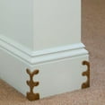 thumbnail image 3 of MODANU 6Pcs Baseboard Corner Protectors, Solid Brass Skirting Board Corner Protectors, Skiffer Skirting Board Corner Protector, Vintage Metal Corner Protector (Gold), 3 of 7