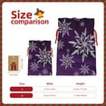 thumbnail image 3 of Naloa Snowflake Gradient Purple Drawstring Christmas Bags, 3D Xmas Gift Bags, Christmas Wrapping Bags, Xmas Goodie Bags, Treat Pouch Bags, Party Favor Bags-Medium, 3 of 9