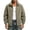 Khaki, variant on Hoodie for Men Ofreoo And Winter Men's Fleece-Lined Thickened Sweatshirt Trendy Loose Solid Color Casual Fashion Jacket Fleece Fleece Jacket