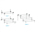 thumbnail image 3 of 3X Acrylic Display Risers, Perfume Stand Organizer, Clear Acrylic Shelf Risers for Stands for Food, Tabletop Use, 3 of 7