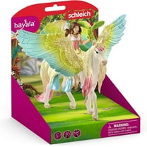 Schleich Bayala 3 PC Surah Fairy Toy with Pegasus Figurine and Pet Bird
