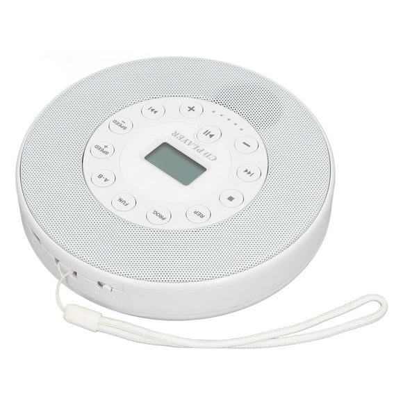 Portable CD Player with Speakers, Anti Skip Rechargeable CD Player for CD CD RW MP3, Built in 1500mAh Battery, with 3.5mm AUX Jacks Memory Play Function
