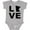 AC-Heather Grey, variant on Inktastic Love Minnesota Boys or Girls Baby Bodysuit