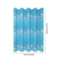 thumbnail image 3 of Weloille Ensemble de Rideau de Douche en Polyester Imperméable, 1 Rideau + 12 Crochets, Ourlet Lesté Résistant à la Moisissure et Robuste, pour Salle de Bain, Baignoire, Cabine de Douche, Décoration d'Intimité, 3 of 6
