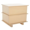 thumbnail image 5 of SAFAVIEH Rodney Contemporary 2 Drawer Nightstand, White Wash (23.6 in. W x 17 in. D x 21.6 in. H), 5 of 13