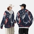 thumbnail image 4 of Balery Bulldog with Forest Flag Sudadera ligera de manga larga con capucha y protección solar UPF 50+ para hombre y mujer, ideal para pesca y running-3X-Large, 4 of 7
