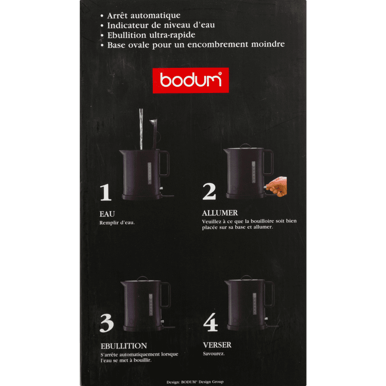 Bodum IBIS 57oz. Black Electric Water Kettle - Pipes and Cigars