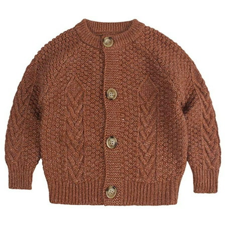 

ZHUASHUM Outfits Baby Knit Coats Sweater Clothes Cardigan Girl Toddler Crochet Solid Kids Girls Coat&jacket