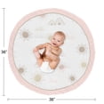thumbnail image 4 of Sweet Jojo Designs Boho Desert Sun Girl Baby Playmat Tummy Time - Alfombra de juegos para bebés, color rosa, malva, dorado, gris pardo, bohemia, acuarela, montañas, suroeste, naturaleza, al aire libre, 4 of 4