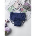 thumbnail image 2 of Nyeemya Toddler Baby Boys Girls Washable Swim Diaper Unisex Solid Color Swimming Trunks Infant Navy Blue 80, 2 of 7