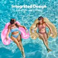 thumbnail image 3 of Flotadores inflables para piscina Sloosh para adultos, paquete de 2 con portavasos, 3 of 7