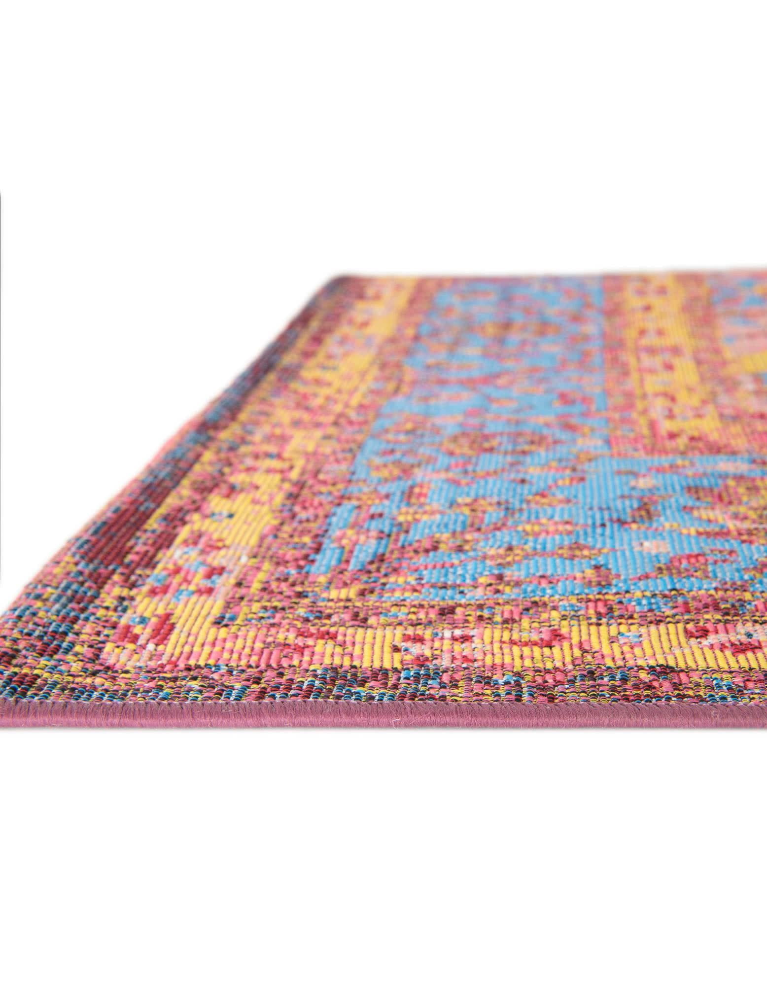 Unique Loom Outdoor Traditional Collection Area Rug - Fortitude (9'  x 12' Rectangle Vintage Salmon Coral/Beige)