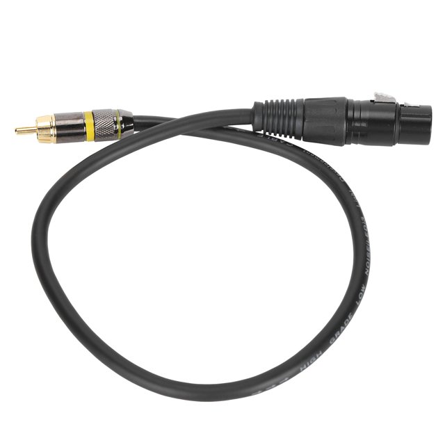 Cable balanceado XLR a RCA para conexión de micrófono, 0,5 m/1,7 pies, interconexión de audio profesional