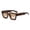 Coffee1, variant on Chunky square uv400 protective sunglasses retro thick frame unisex shades for outdoor travel daily use