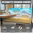thumbnail image 4 of XYZCANDO 2 Pack RV Booth Seat Covers Elastic Non-Slip, Compatible with Camper Seats Camper Cushion Covers(Starfish), 4 of 7