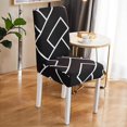 thumbnail image 4 of 4 Pack Stretch Dining Chair Covers Hotel Decor Soft Seat Protector Slipcover, 4 of 8