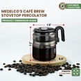 thumbnail image 2 of Cafetera de Vidrio Borosilicato Café Brew Collection Transparente sin BPA para 8 Tazas CAFÉ BREW COLLECTION NA, 2 of 7