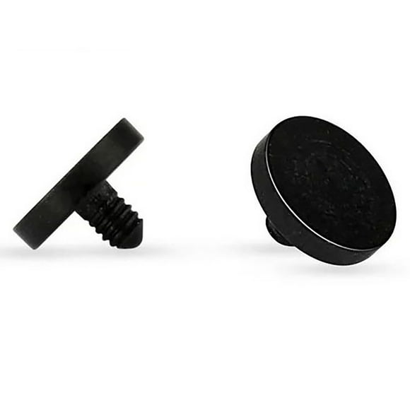 14G Acrylic Black Dermal Anchor Retainer Dermal Top Piercings Jewelry 4mm