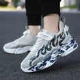 thumbnail image 2 of Godom Girls Tennis Shoes Lightweight Mesh Breathable Adorable Sneakers Soft Walking Shoe, 2 of 7