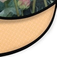 thumbnail image 3 of 36.2 Inch Round Floor Mat Light Pink Lotus Carpet Decor Rug for Living Room Bedroom, 3 of 6