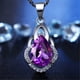 thumbnail image 4 of Collar colgante amatista morada Xihbxyly en forma de gota para mujer, 4 of 7