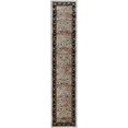 thumbnail image 1 of Linon Tapis Vintage Isfahan en Microfibre Polyester 2'x10 Pieds Ivoire, 1 of 3