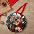 thumbnail image 4 of Russian Toy Dog Stained Glass Ornaments, Russian Toy Dog Ornament,Russian Toy Dog Christmas Tree Ornament, Xmas Decorations baxiAV, 4 of 4