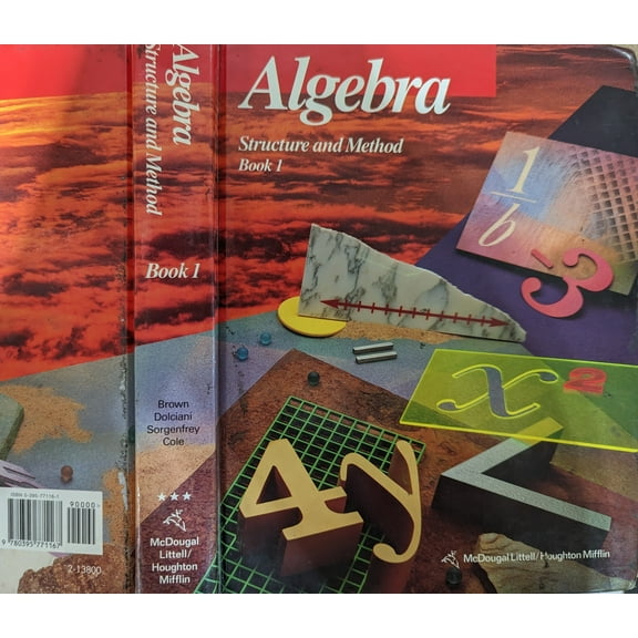 Pre-Owned Algebra Structure & Method Book 1 9780395771167 0395771161 -